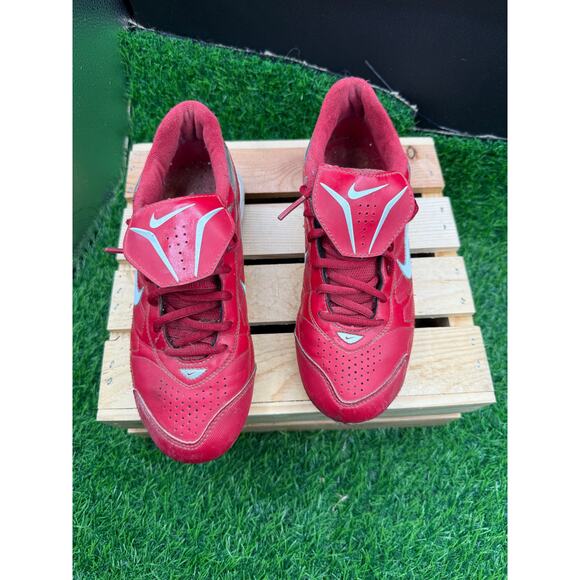 Nike- Cleats-Red/White- Size 5.5Y - Picture 6 of 10